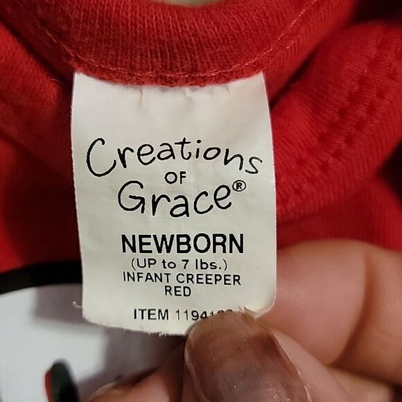 DR. SEUSS "THING 1" RED ONESIE, SIZE NEWBORN - Picture 4 of 5